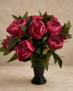 Godet pivoine fuchsia