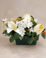 Jardinière Antheia blanche