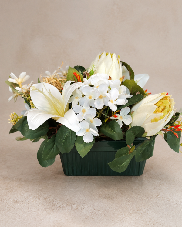 Jardinière Antheia blanche