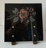 Plaque fibule rose