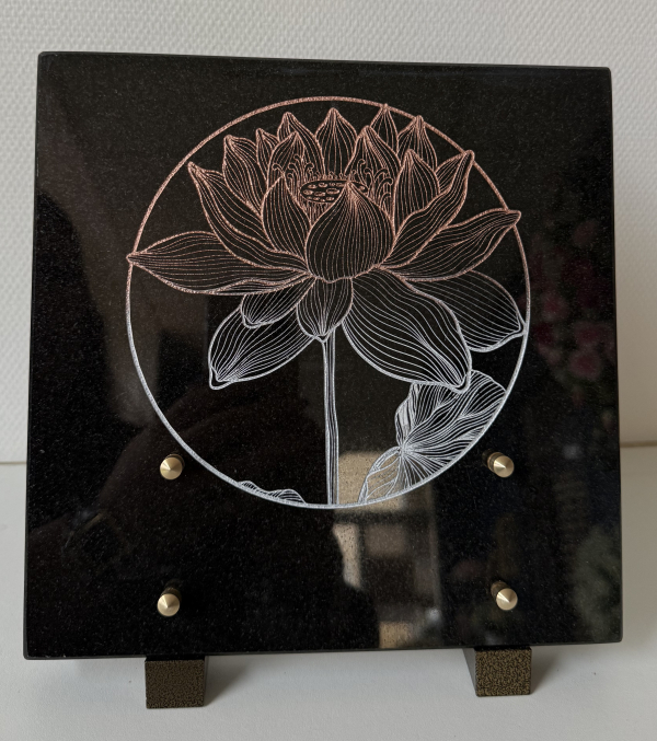 Plaque aura fleur