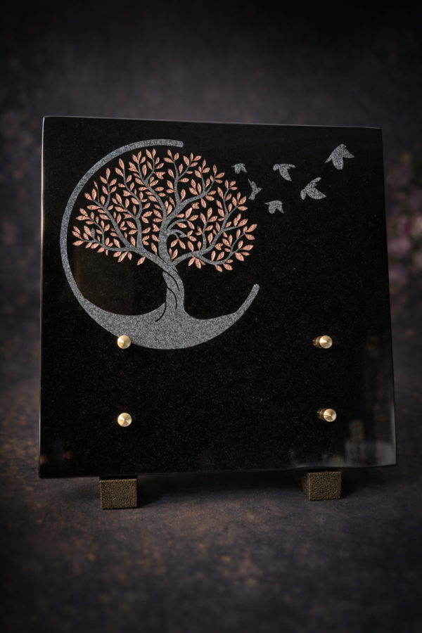 Plaque fidule arbre oiseaux