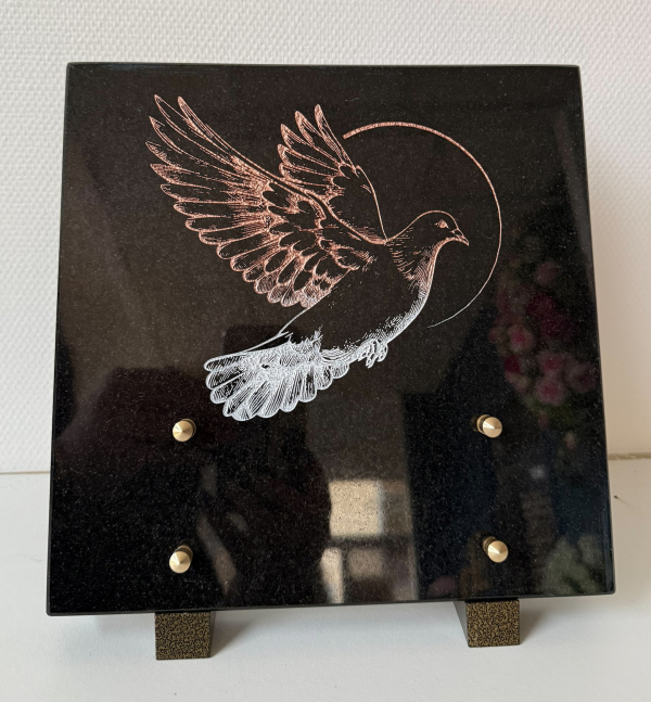 Plaque aura colombe