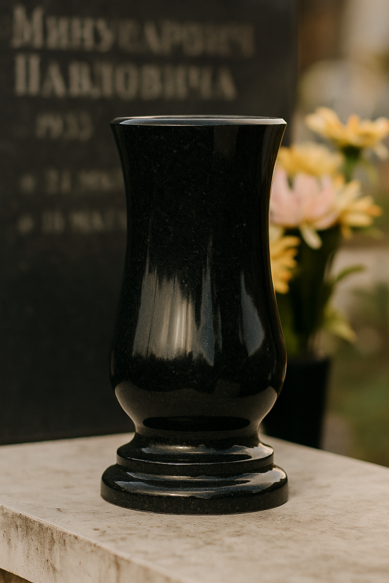 Grand vase noir