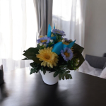 Fleur Daisy Hortensia bleue