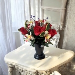 Fleur Cône bouton orchidée fleurette rouge