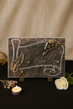 Plaque granit parchemin